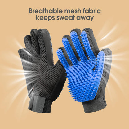 Pet Hair Removal Glove with 255 Silicone Tips for Dogs. Chosen for real quality, fits naturally