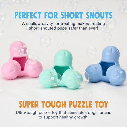 WEST PAW Zogoflex Tux Treat Dispensing Dog Chew Toy – Interactive Chewing Toy for Dogs – Dog Games for Aggressive Chewers, Fetch, Catch – Holds Kibble, Treats, Large 5", Mint