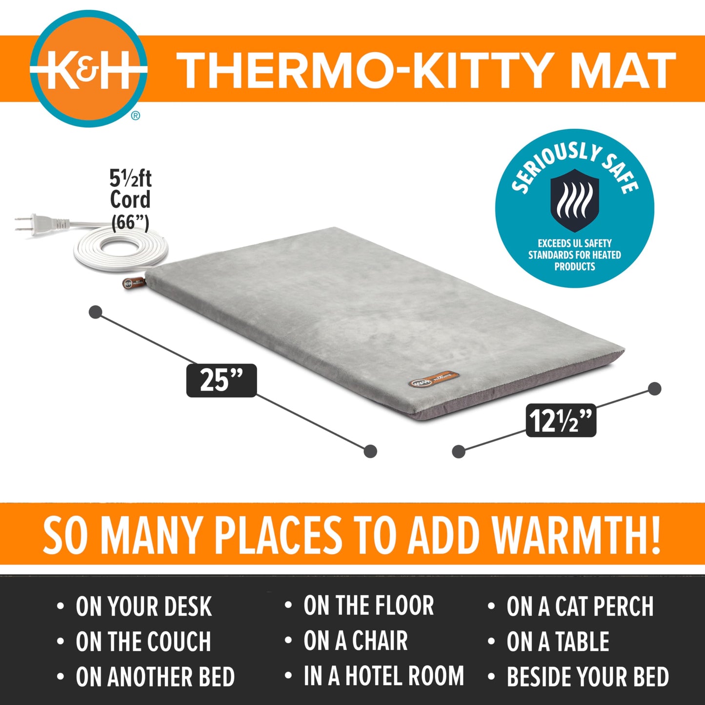 K&H Heated Cat Bed. Chosen for real quality, fits naturally into modern pet homes.