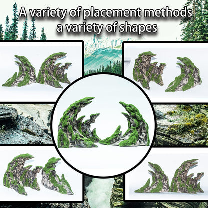 Novelsite Fish Tank Accessories, Aquarium Decorations, Scenery, Rock Ornaments - Create Aquatic Beauty with Premium Aquarium Decorations,14.4" W x 7.1" H x 3.4" D