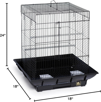 Prevue Hendryx SP850B/B Clean Life Cockatiel Cage, Black, 1/2"