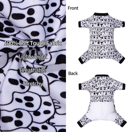 CuteBone Small Dogs Outfit Soft Puppy Onesies Pjs Halloween Dog Pajamas Pet Coat Cat Apparel Comfy Doggie Jumpsuit Bodysuit for All Seasons P300M
