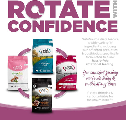 NutriSource Element Series Wild Range Dry Dog Food, Chicken, Pork & Bison, 4LB