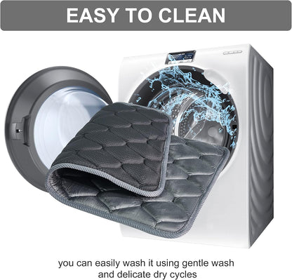 Dog Crate Mats,Soft Kennel Pads Washable with Anti-Slip Bottom,Dog Kennel Pads for Sleeping,Pets Mattress Cat Dog Beds for Large Medium Dogs(29x18,Grey)