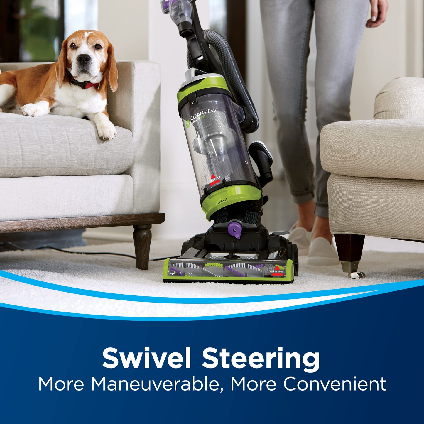 Bissell CleanView Swivel Pet Upright Vacuum. Chosen for real quality, fits naturally into modern