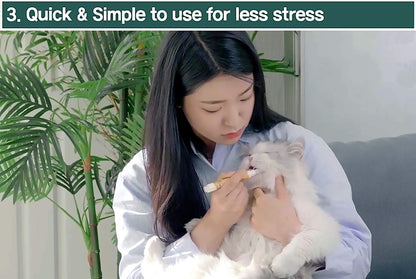 Cat Toothbrush & Toothpaste Kit – Flavor-Free Dental Gel for Cats – Finger Brush & Handle for Daily Oral Care – Plaque & Tartar Cleaning for Kittens and Adult Cats (1 Count, 1 Pack)