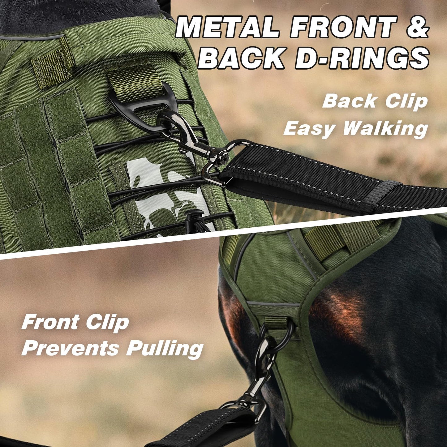 WINGOIN Tactical Dog Harness for Large Dogs. Chosen for real quality, fits naturally into modern