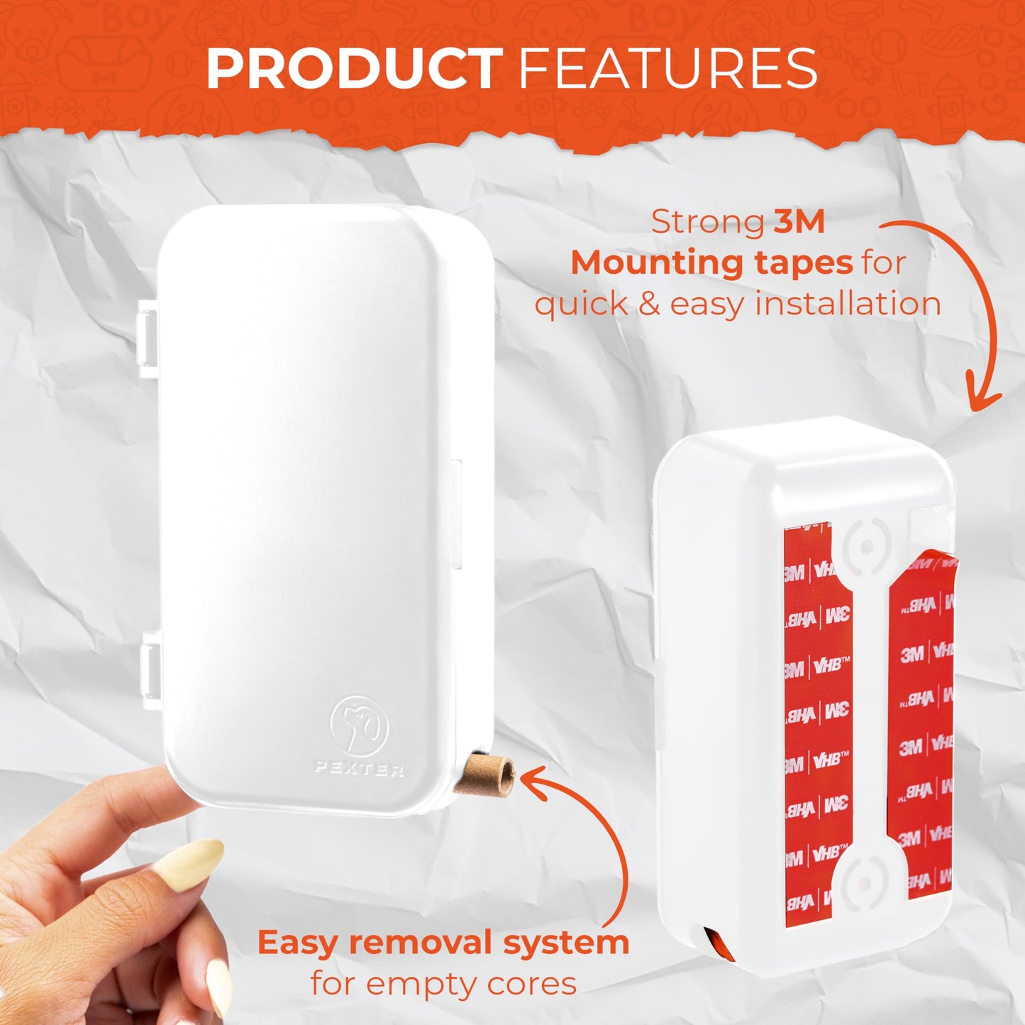 PEXTER Dog Poop Bag Dispenser. Chosen for real quality, fits naturally into modern pet homes.