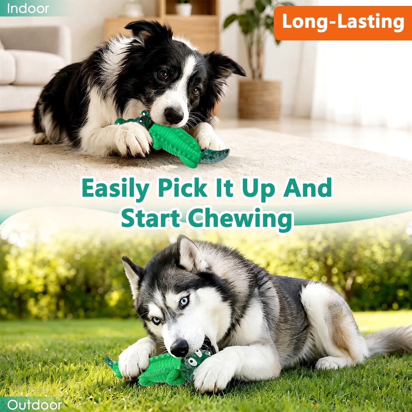 Fuufome Alligator Dog Toys for Aggressive Chewers. Chosen for real quality, fits naturally into