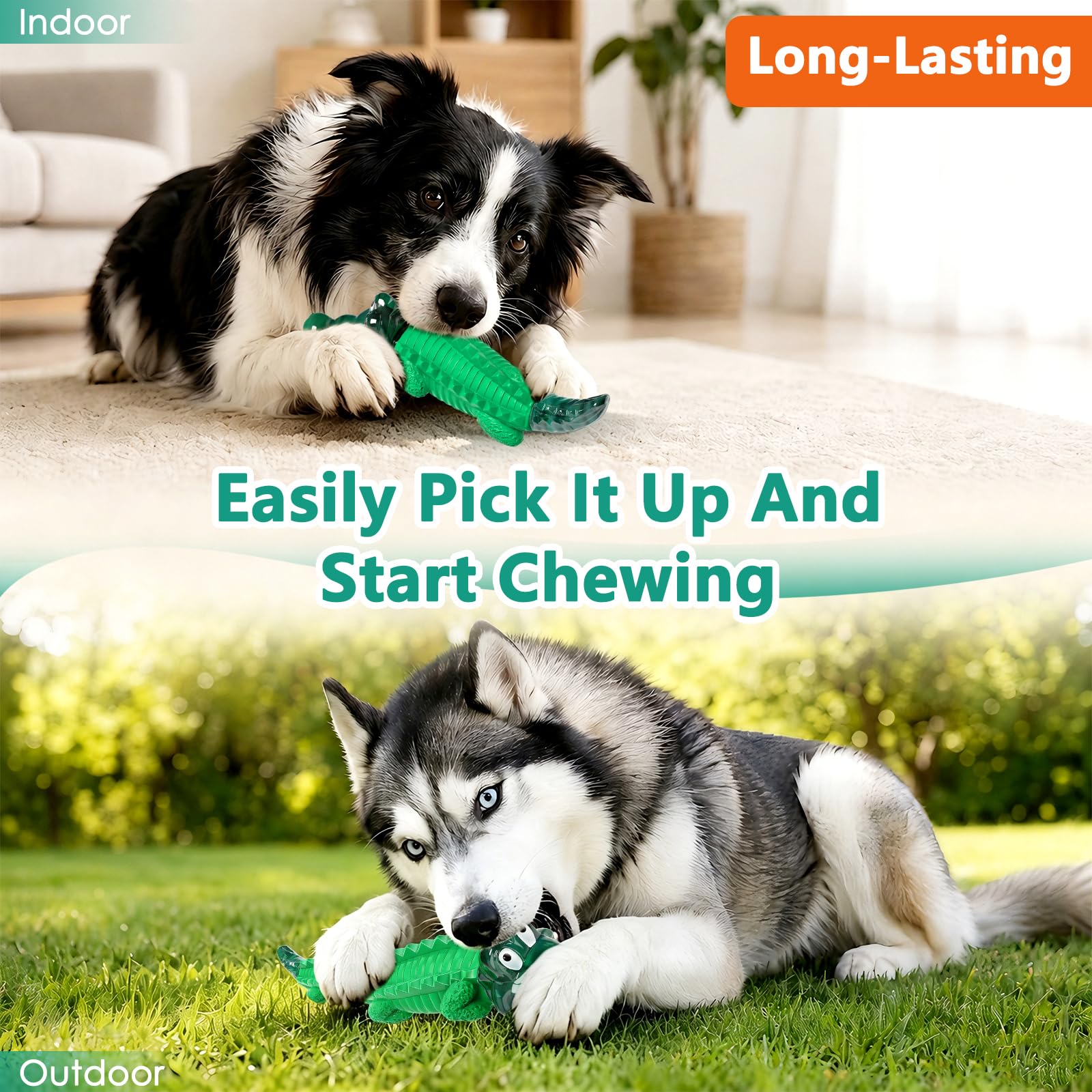 Fuufome Alligator Dog Toys for Aggressive Chewers. Chosen for real quality, fits naturally into
