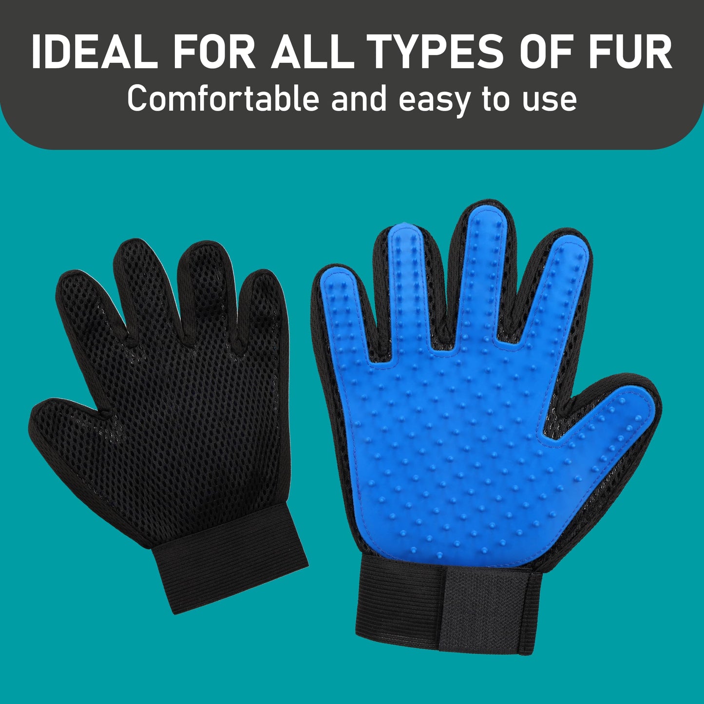 Maxpower Planet Pet Grooming Gloves for Dogs and Cats. Chosen for real quality, fits naturally into