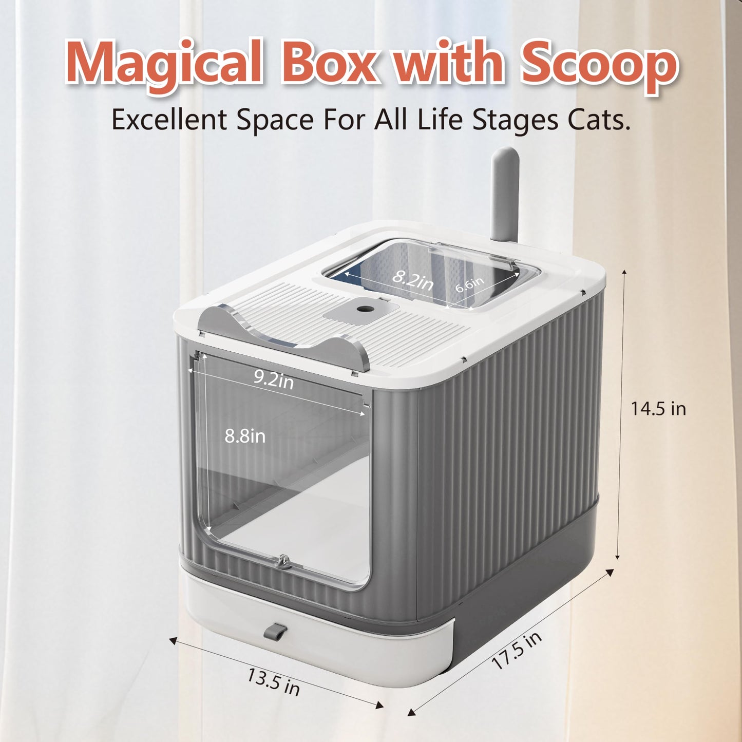 Covered Cat Litter Box with Lid for Kitten to Medium. Chosen for real quality, fits naturally into