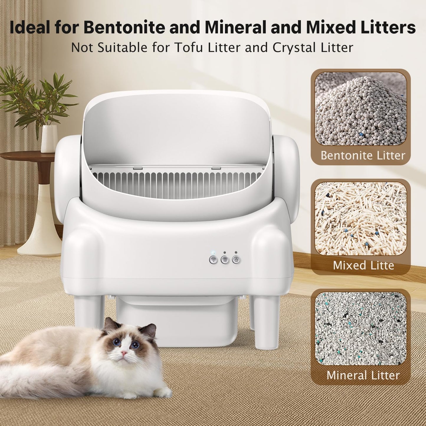 ovesong Automatic Cat Litter Box. Chosen for real quality, fits naturally into modern pet homes.