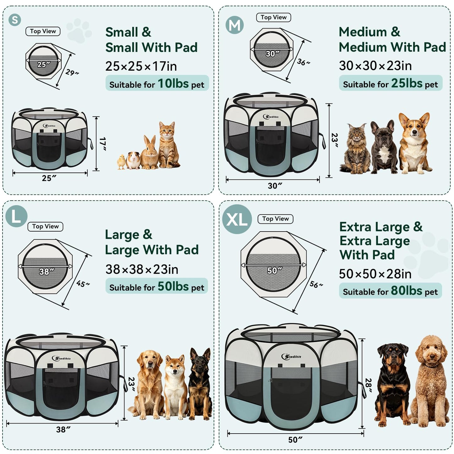 Siedihit Dog Cat Playpen. Chosen for real quality, fits naturally into modern pet homes.