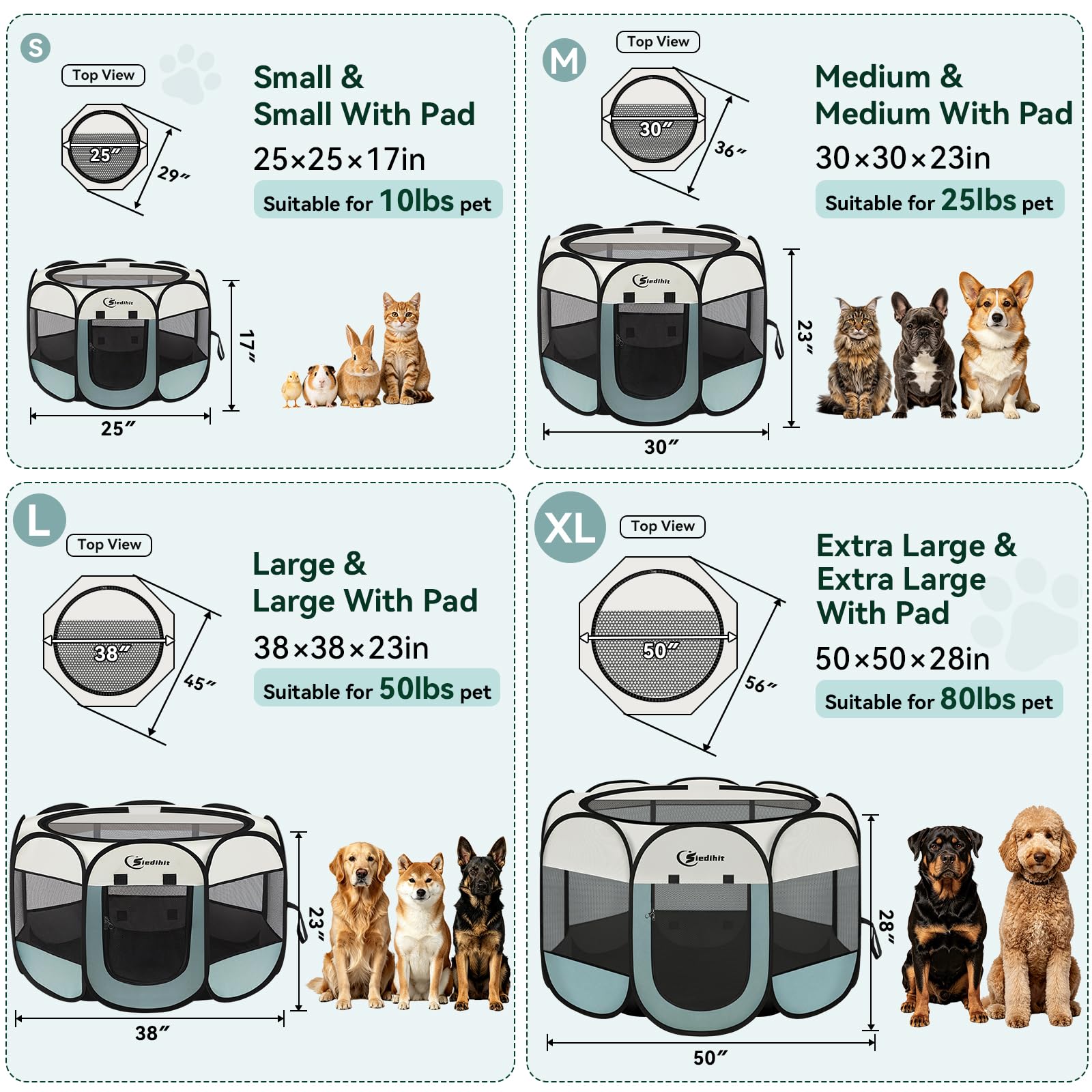 Siedihit Dog Cat Playpen. Chosen for real quality, fits naturally into modern pet homes.