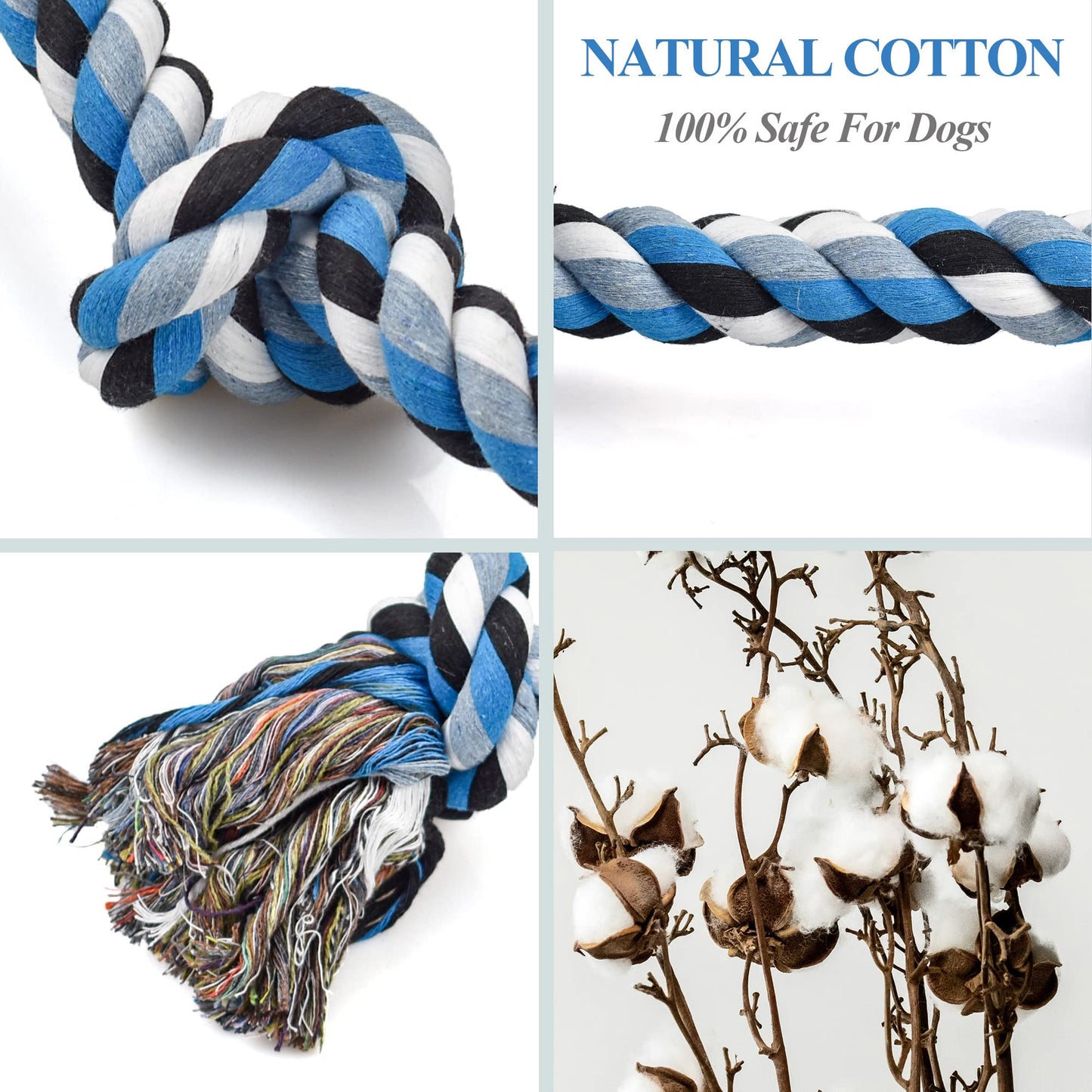 LECHONG Dog Toys for Aggressive Chewers Tough Rope. Chosen for real quality, fits naturally into