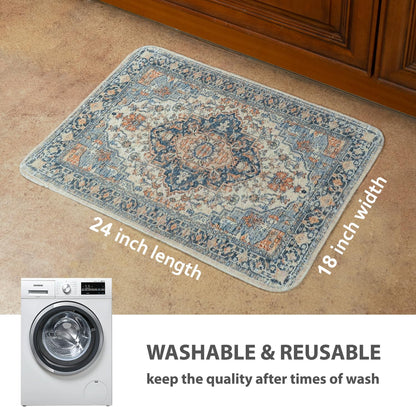 nunubaby 4PACK Washable Pee Pads for Dogs, Stylish, Non-Slip and Leak-Proof Pee Pads. Reusable Potty Pads for Dogs for Crates and Floors.(Beige/Multi, 18" x24")