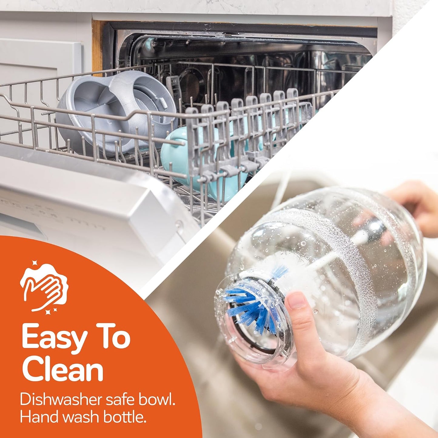 Petmate Replendish Pearl White 10 lb Dog Cat Feeder,Grey, Made in USA