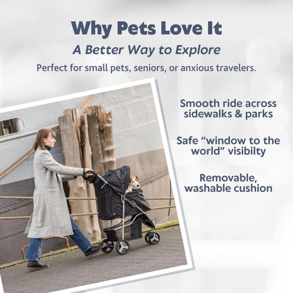 TRIXIE Foldable Pet Stroller for Cats and Dogs. Chosen for real quality, fits naturally into modern