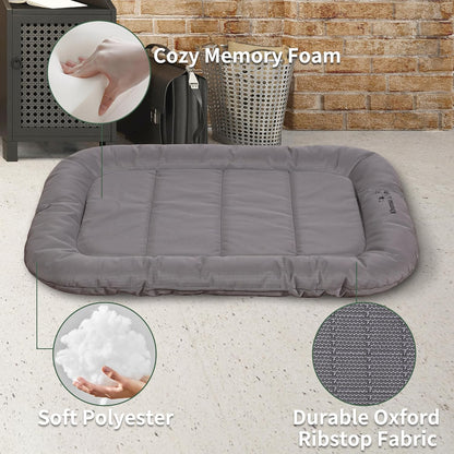 KHONSU PET Durable Dog Bed Tough and Tear Proof Dog Crate Bed, 800lbs Tear Strength PVC-Backed Waterproof Ped Bed Mat Indoor & Outdoor Use for Dogs up to 35 lbs