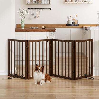 Dog Gate for Stairs,Foldable Dog Gate for Indoor Doorways House,Freestanding Pet Gates for Dogs,Doogie Puppy Fence Gate