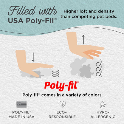 Best Friends by Sheri Original Calming Donut Dog and Cat Bed, Shag Faux Fur, Frost Gray, XL (45in x 45in) - Anxiety Relief for Pets Up to 150 lbs