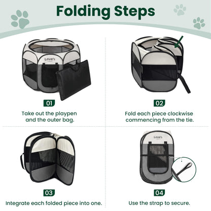 Love's cabin Pet Puppy Dog Playpen. Chosen for real quality, fits naturally into modern pet homes.