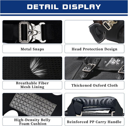 Dog Backpack Carrier - Spine-Friendly for Large Dogs(36-66lbs) Horizontal Design Dog Carrier with Adjustable Back Straps for Joint Injuries, Arthritis, Ideal for Stairs, Elderly Dogs(Size XXL)