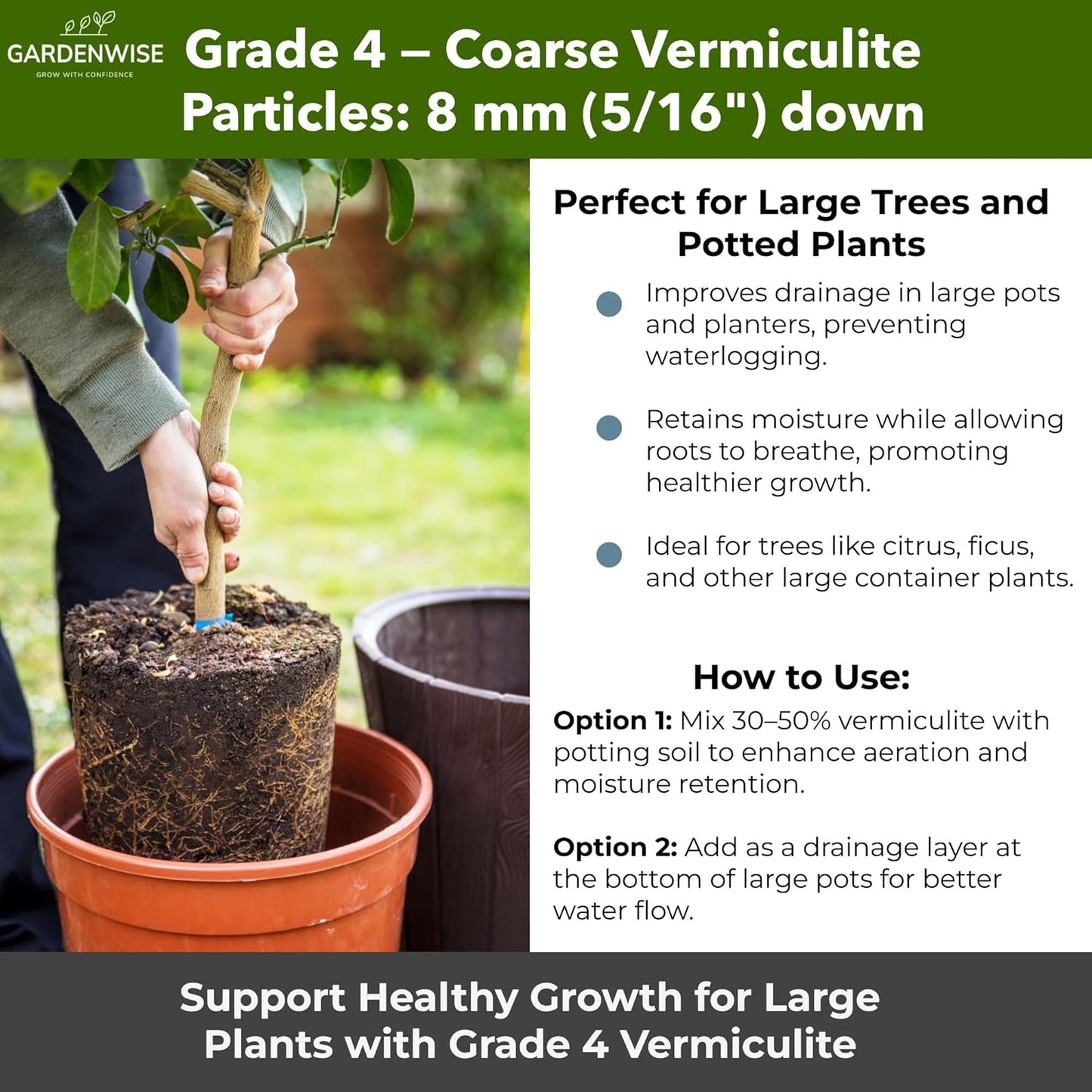 Organic Coarse Vermiculite for Indoor Gardening Plants and Mushrooms – Enhances Soil Aeration, Seed Germination, Rooting Cuttings – Small Packages and Bulk (Vermiculite Grade 4 – Coarse, 20 quarts)