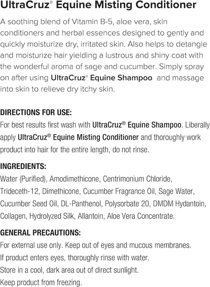 UltraCruz® Equine Misting Conditioner, 1 gal Refill