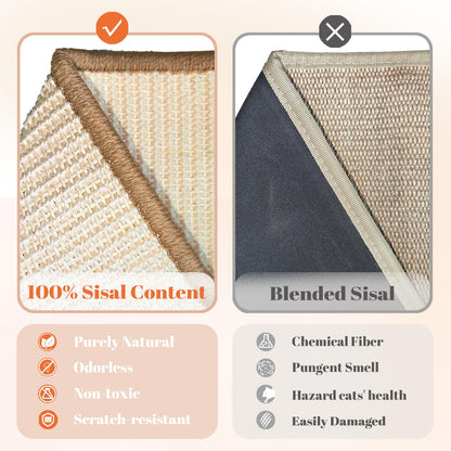 CHEERHOME PETS Sisal Cat Scratcher Ramp for Indoor L. Chosen for real quality, fits naturally into