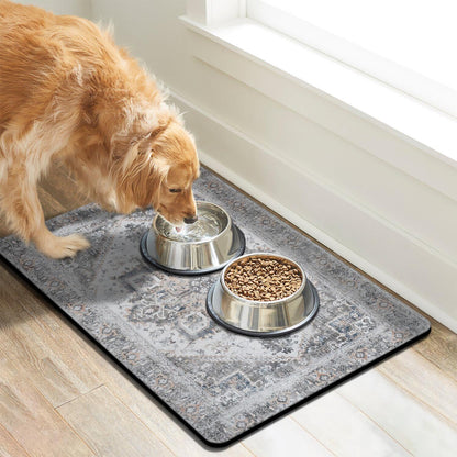 Dog Food Mats for Floors, Absorbent Dog Bowl Mat for Food and Water Dispenser Mat, Quick Dry Cat Food Mat Pet Supplies