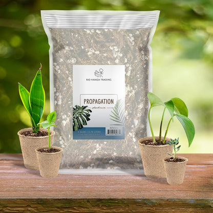 Planting Mix for Plant Propagation (4 Quarts), Hand Blended Soilless Mix for Propagating Plants, House Plants, and More