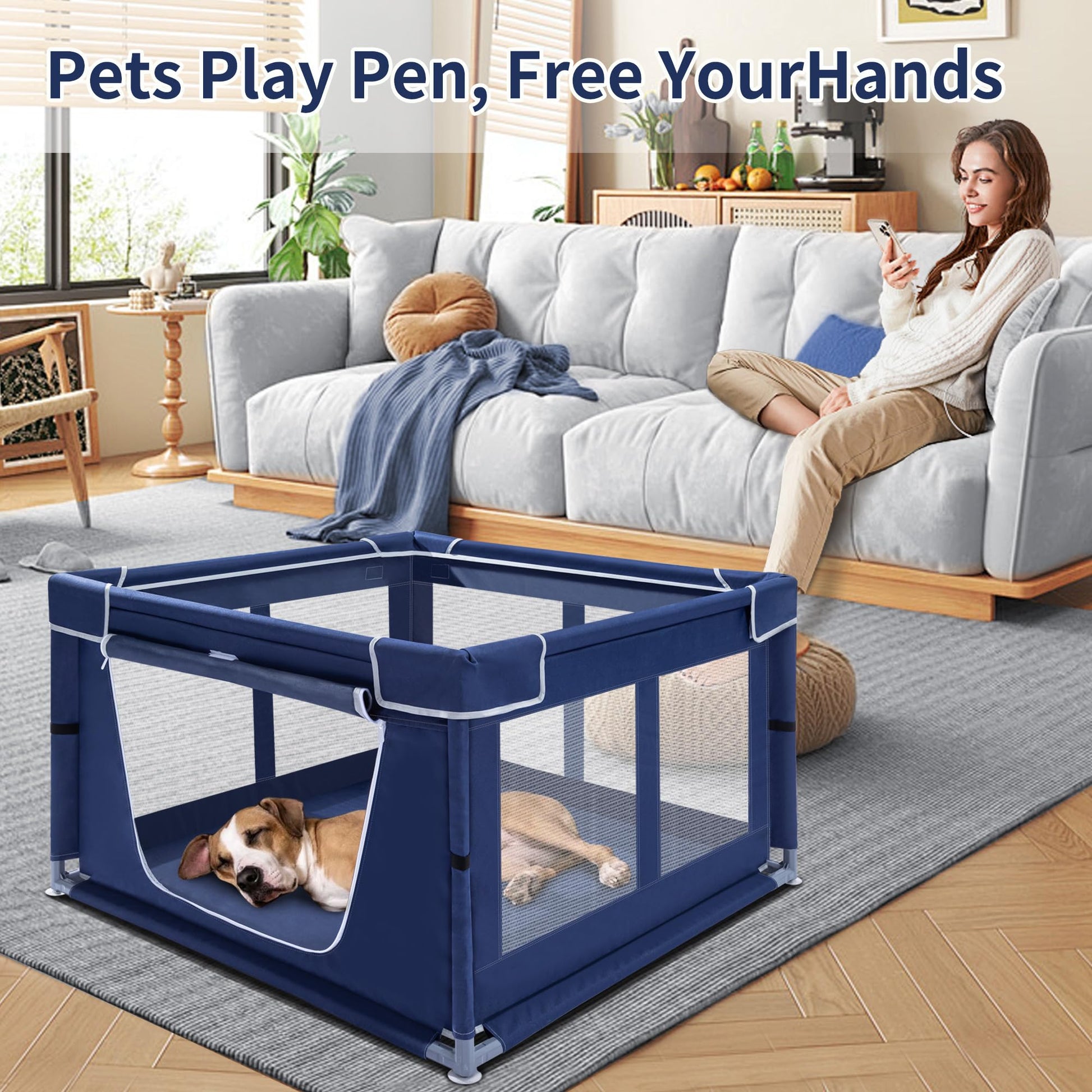 Puppy Playpen Indoor for Dog Small Pets. Chosen for real quality, fits naturally into modern pet