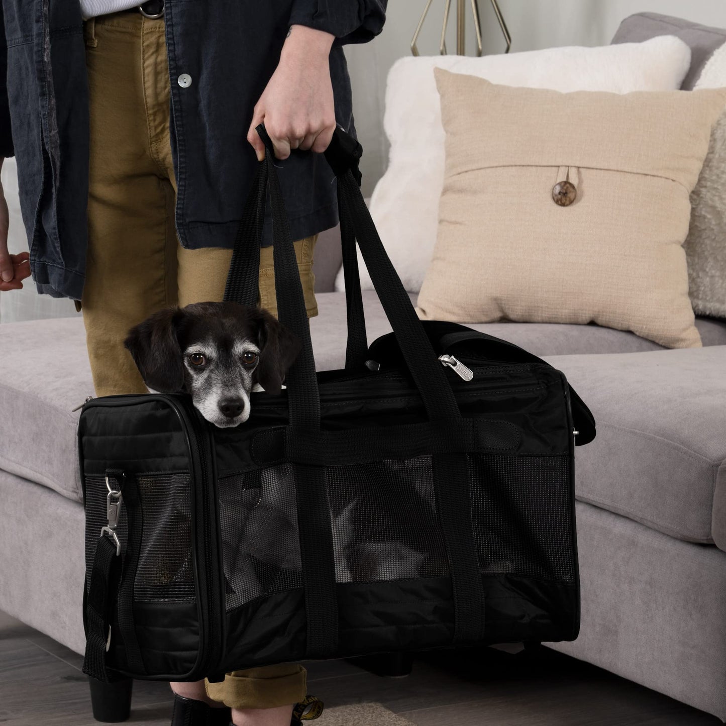 Sherpa Original Deluxe Travel Pet Carrier. Chosen for real quality, fits naturally into modern pet