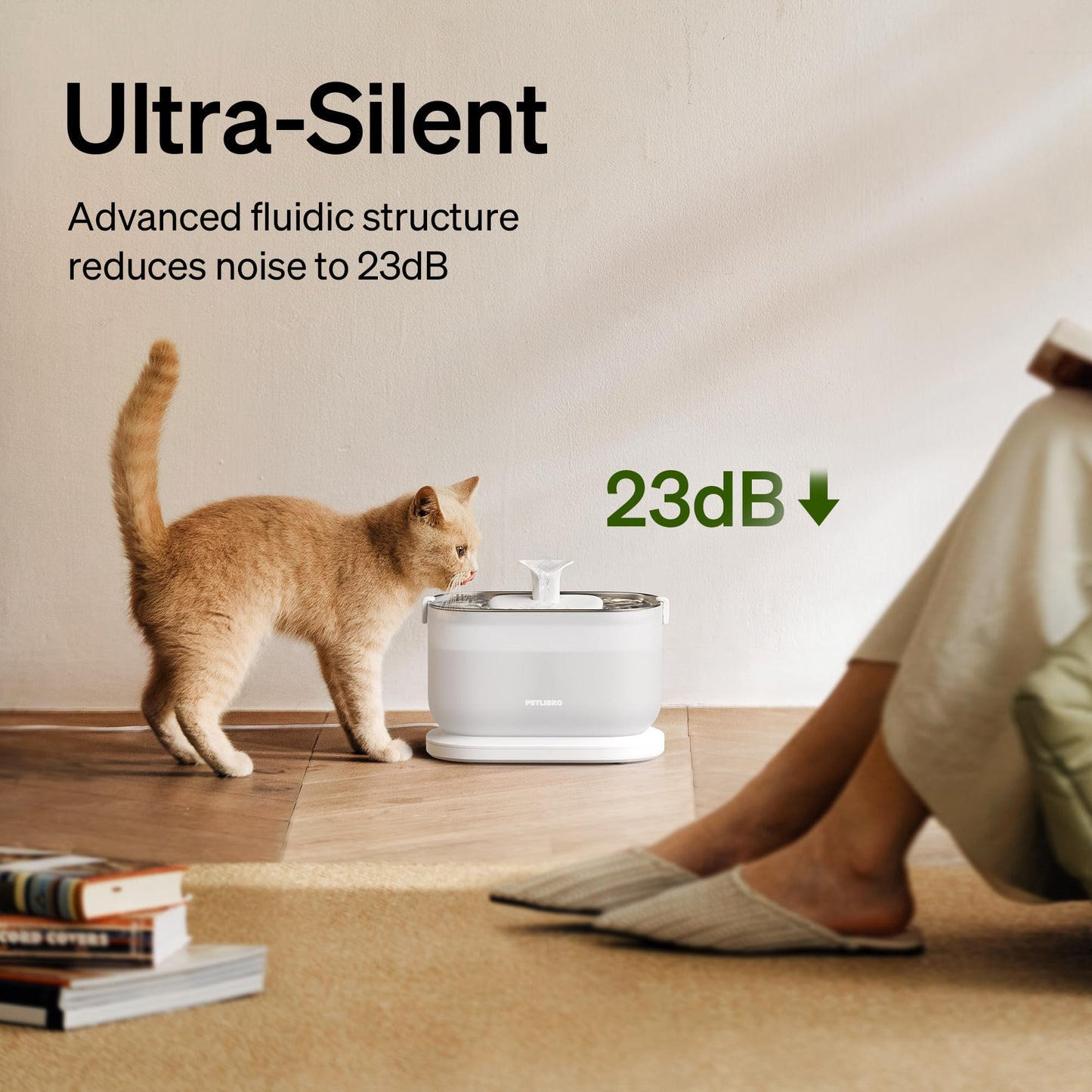 PETLIBRO Cat Water Fountain Stainless Steel Tray. Chosen for real quality, fits naturally into