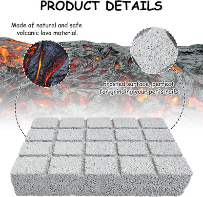 Hamiledyi 2PCS Rabbit Scratching Pads Bunny Lava Grinding Claw Pads Small Animal Foot Pads Hamster Scratch Board Chew Toys for Gerbil Chinchilla Hedgehog Guinea Pig Cage Accessories