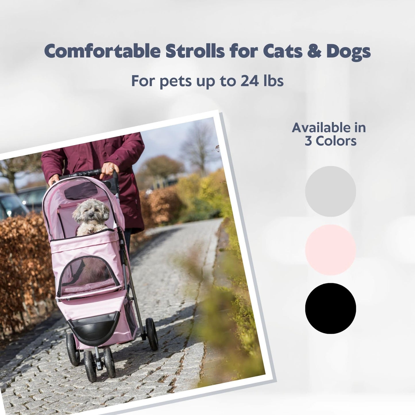 Trixie Foldable Pet Stroller for Cats and Dogs. Chosen for real quality, fits naturally into modern