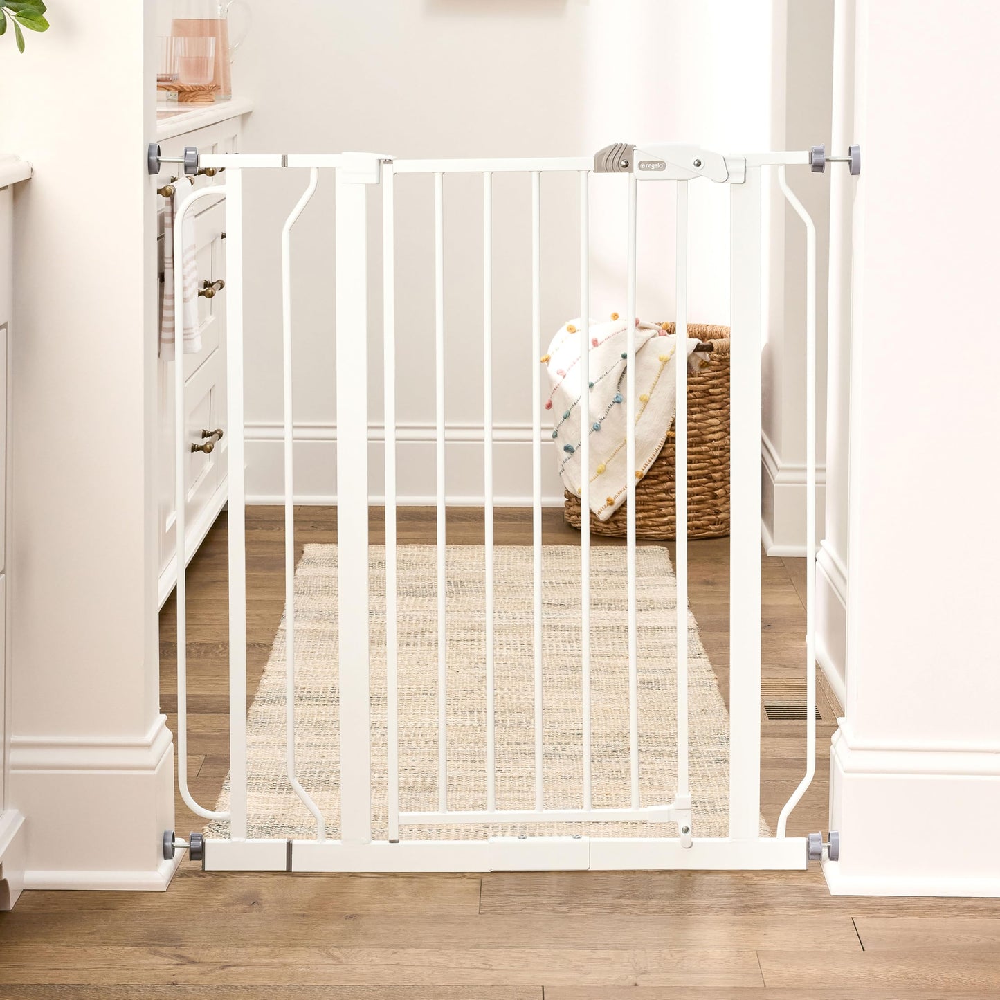 Regalo Safety 36" Extra Tall Baby Gate. Chosen for real quality, fits naturally into modern pet