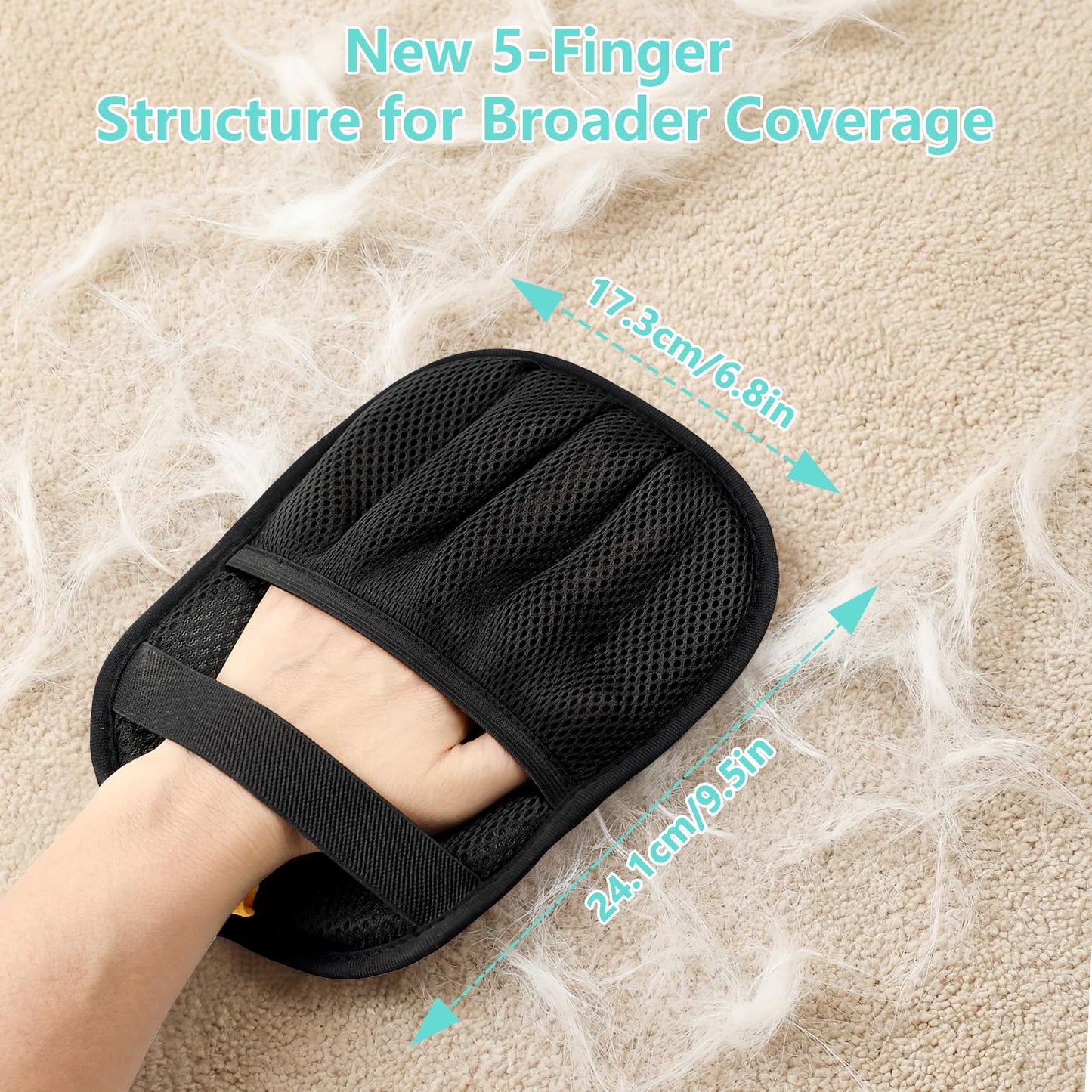 New Upgrade Pet Hair Removal Glove for Dogs & Cats. Chosen for real quality, fits naturally into
