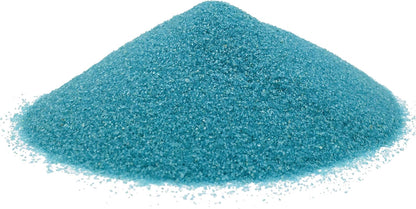 Teal Sand - Fine Sand for Zen Garden, Resin Incense Burner, Smudge Bowl, Ritual Incense, Cast Iron Cauldron, Unity Ceremony, Sensory Bin Table, Mandalas, Crafts by Alternative Imagination (1 Pound)