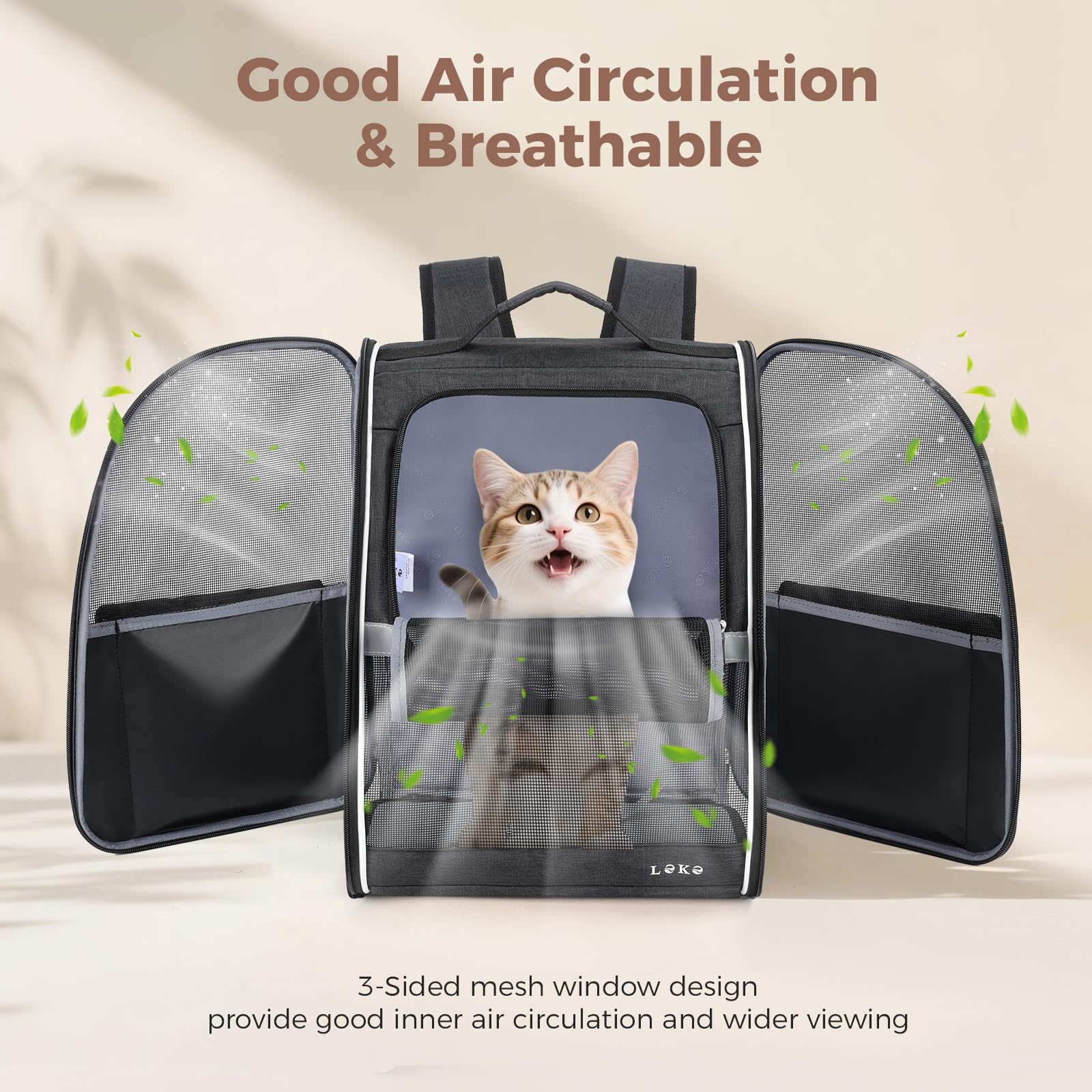 Lekereise Dog Carrier Backpack for Small Medium Dogs. Chosen for real quality, fits naturally into