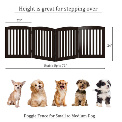 PAWLAND Wooden Freestanding Foldable Pet Gate for Dogs. Chosen for real quality, fits naturally