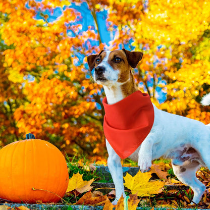 48 Pcs Thanksgiving Blank Dog Bandanas Bulk Sublimation Plain Bandanas for Dogs Heat Transfer Personalized DIY Triangle Bibs Scarf Set for Pets Fall Costume Photo Props Accessories Pet Shops