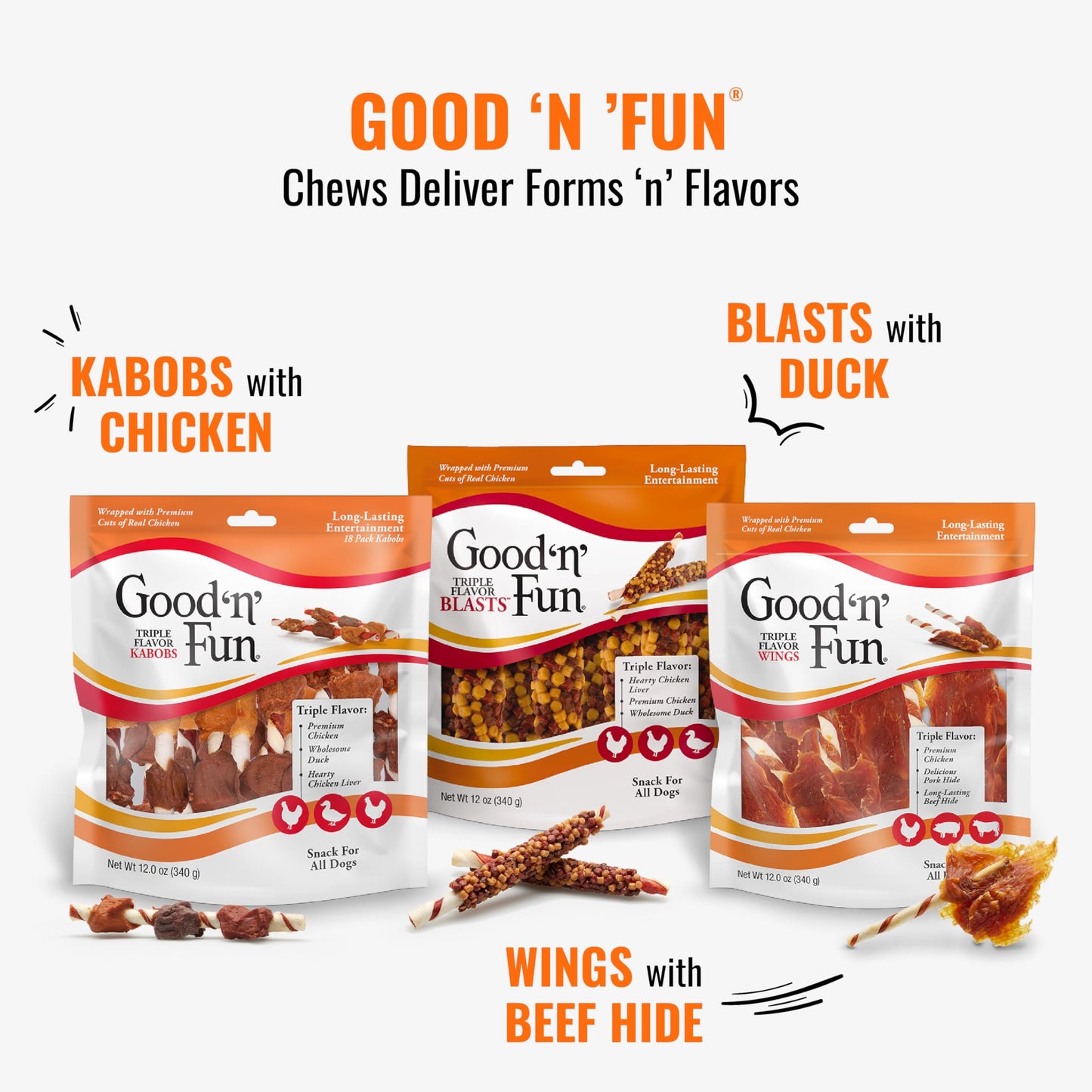 Good 'n' Fun Kabobs Long. Chosen for real quality, fits naturally into modern pet homes.
