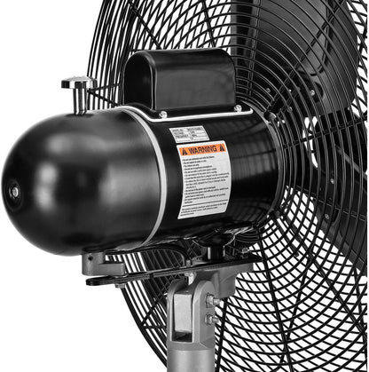 Continental Dynamics CD Premium 24" Oscillating Wall Mount Fan, TEFC Motor, 9,400 CFM, 1/2 HP