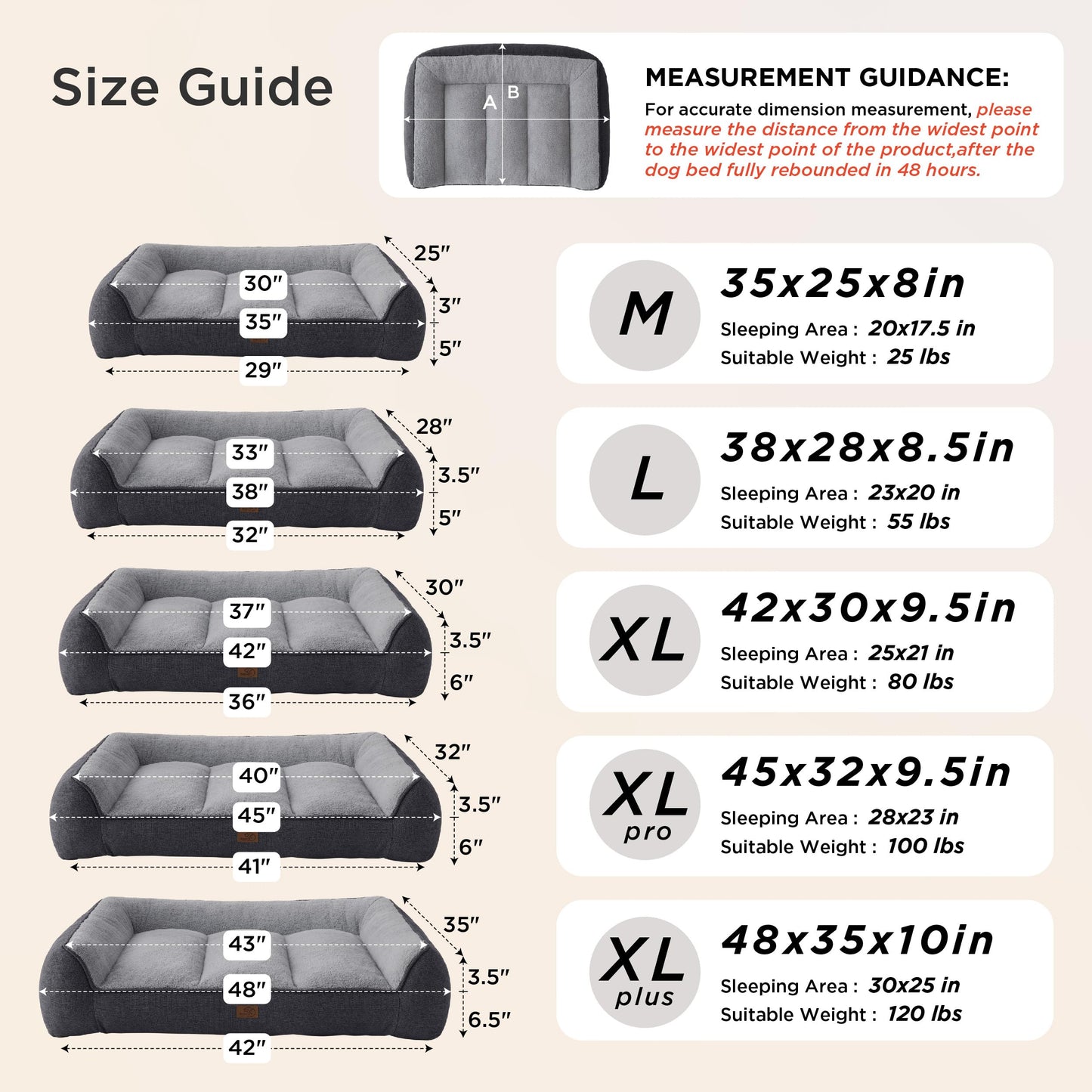 Bedsure SupportMax™ Extra Thick Orthopedic XL Dog Beds. Chosen for real quality, fits naturally