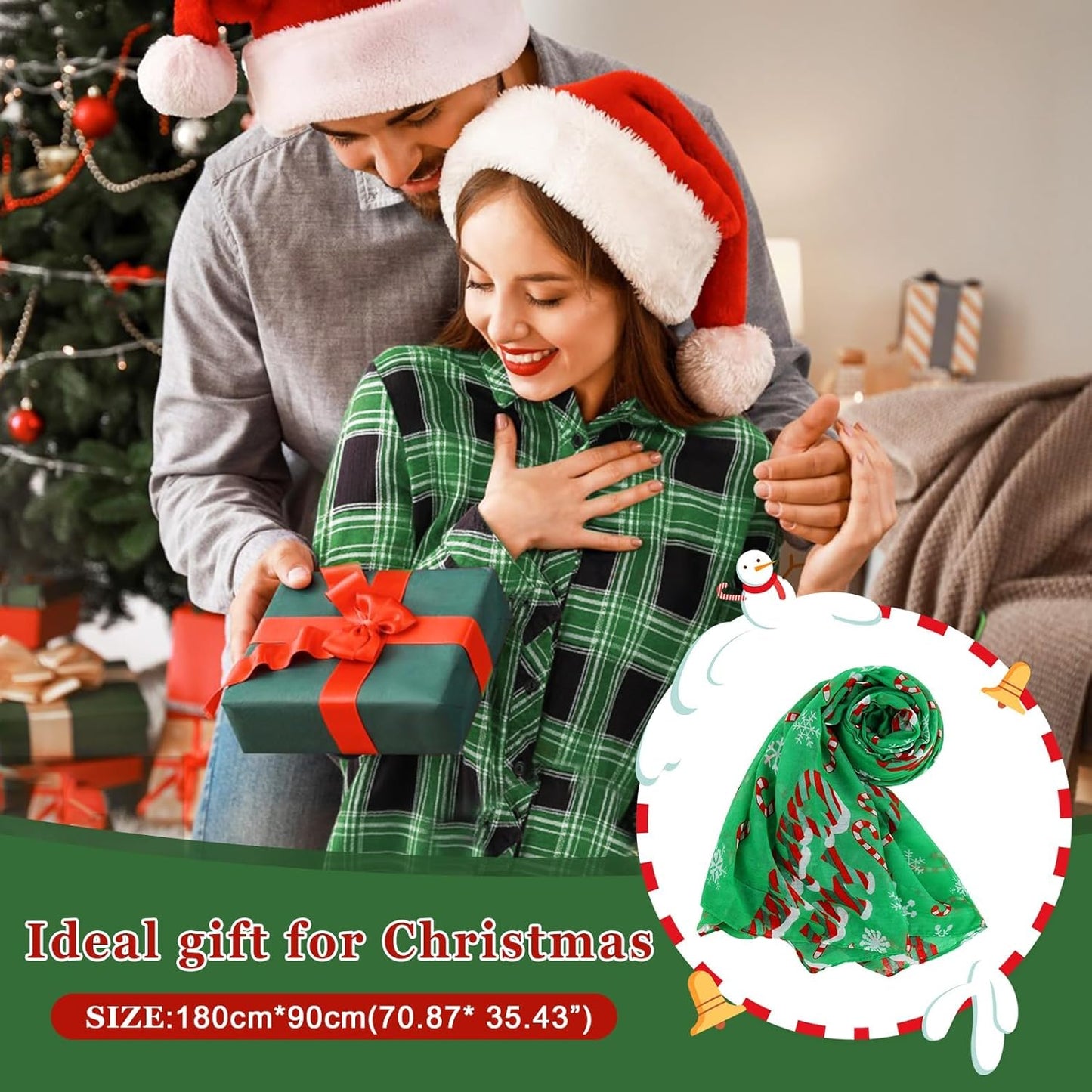 E-Clover Fashion Scarf for Women Lightweight Scarves Shawl Wrap for Spring/Summer Winter