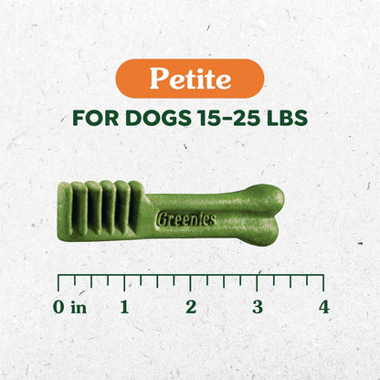 Greenies Petite Dental Dog Treats, 3-Flavor Variety Pack, (3) 12 oz. Pouches, 60 Total Treats