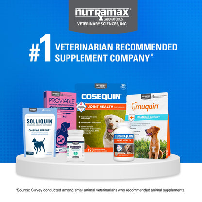 Nutramax Cosequin Dog Joint Supplement for Senior Dogs. Chosen for real quality, fits naturally